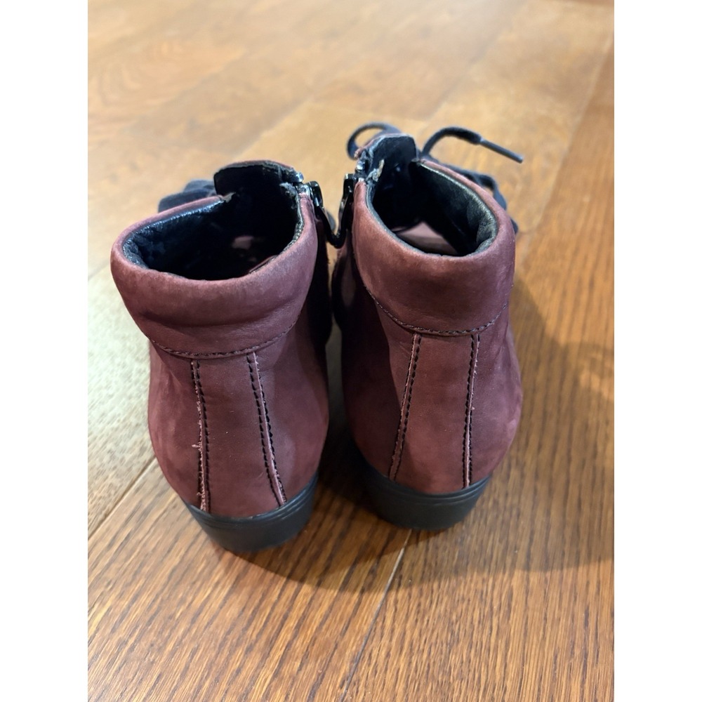 Bussola Mulberry Suede Ankle Boots Women's Sz 38 US 8 - Picture 5 of 8
